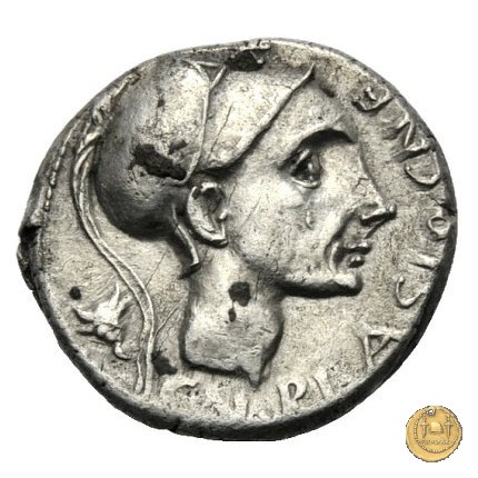 296/1 - denario Cn. Cornelius Blasio 112-111 BC (Roma)