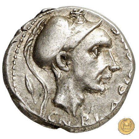 296/1 - denario Cn. Cornelius Blasio 112-111 BC (Roma)