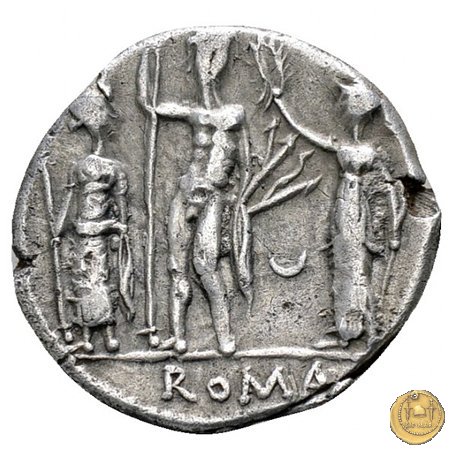 296/1 - denario Cn. Cornelius Blasio 112-111 BC (Roma)