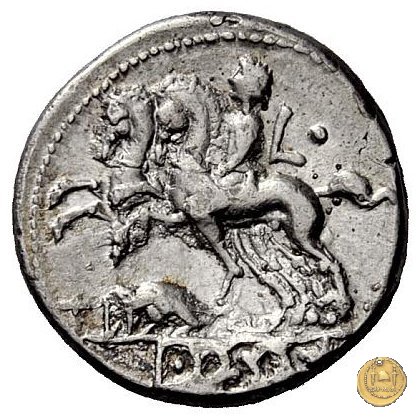 297/1 - denario Ti. Quinctius 112-111 BC (Roma)