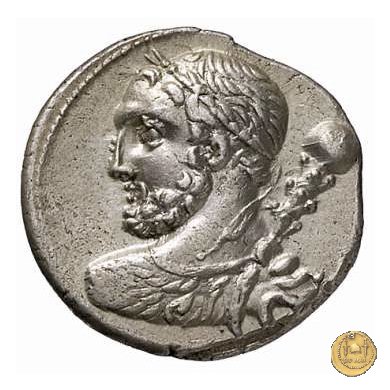 297/1 - denario Ti. Quinctius 112-111 BC (Roma)