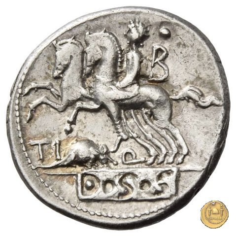 297/1 - denario Ti. Quinctius 112-111 a.C. (Roma)