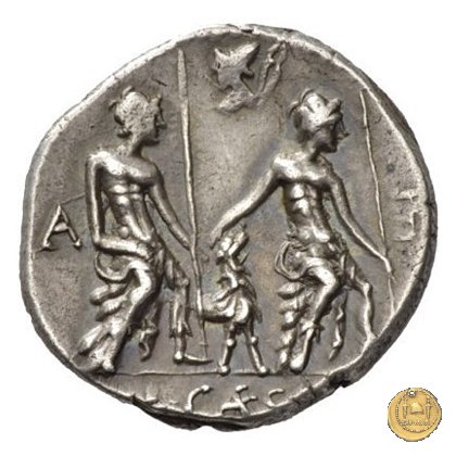 298/1 - denario L. Caesius 112-111 BC (Roma)