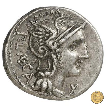 301/1 - denario P. Porcius Laeca 110-109 BC (Roma)