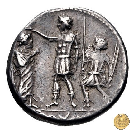 301/1 - denario P. Porcius Laeca 110-109 BC (Roma)