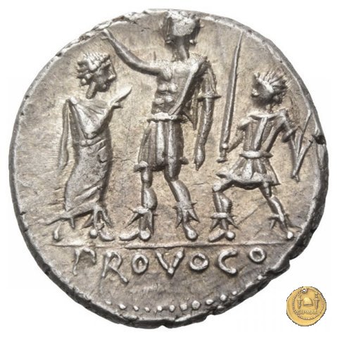 301/1 - denario P. Porcius Laeca 110-109 BC (Roma)