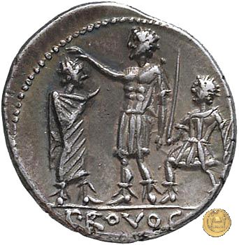 301/1 - denario P. Porcius Laeca 110-109 BC (Roma)