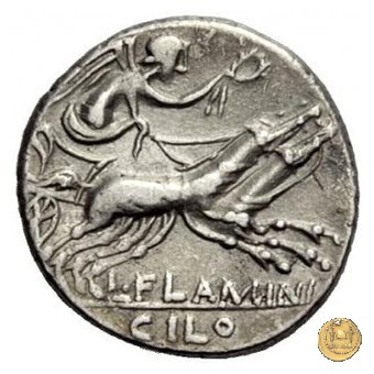 302/1 - denario L. Flaminius Chilo 109-108 BC (Roma)