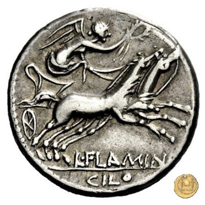 302/1 - denario L. Flaminius Chilo 109-108 a.C. (Roma)
