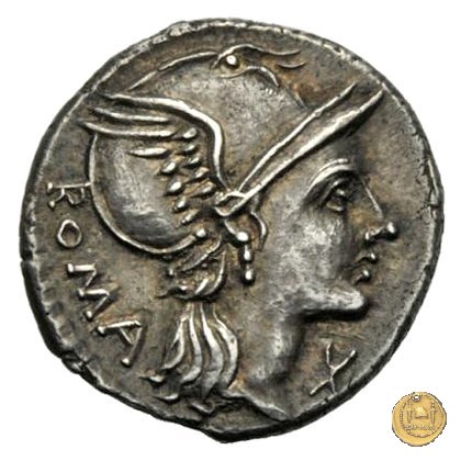302/1 - denario L. Flaminius Chilo 109-108 a.C. (Roma)