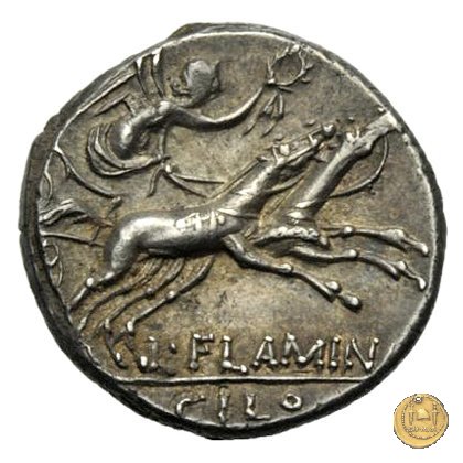 302/1 - denario L. Flaminius Chilo 109-108 BC (Roma)