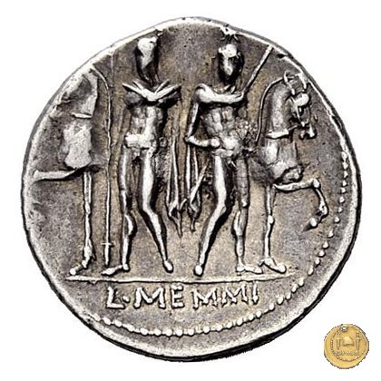 304/1 - denario L. Memmius 109-108 BC (Roma)