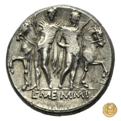 304/1 - denario L. Memmius 109-108 BC (Roma)