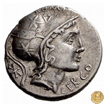 305/1 - denario Q. Lutatius Cerco 109-108 BC (Roma)