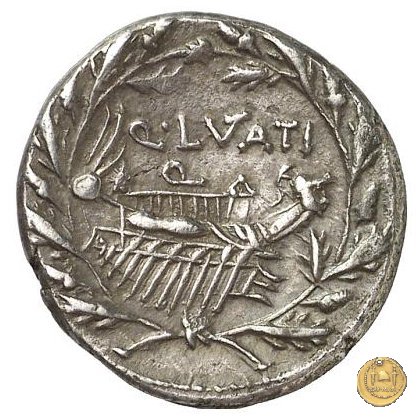 305/1 - denario Q. Lutatius Cerco 109-108 BC (Roma)