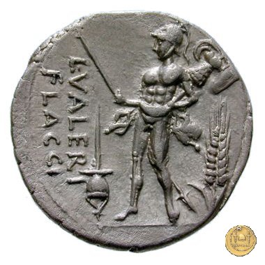 306/1 - denario L. Valerius L.f.L.n. Flaccus 108-107 BC (Roma)