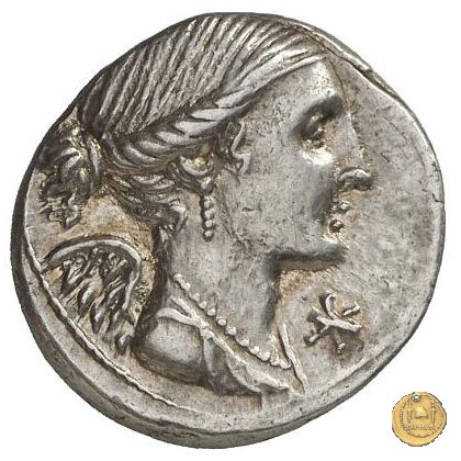 306/1 - denario L. Valerius L.f.L.n. Flaccus 108-107 BC (Roma)