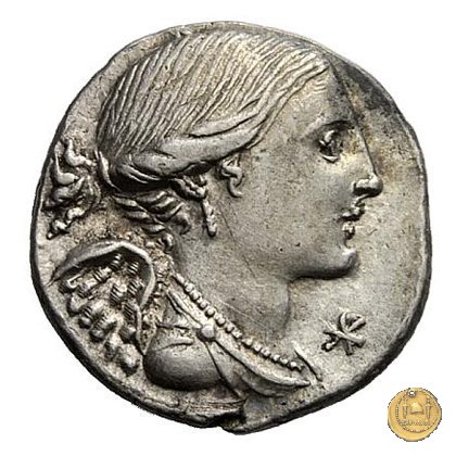 306/1 - denario L. Valerius L.f.L.n. Flaccus 108-107 BC (Roma)