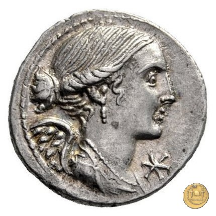 306/1 - denario L. Valerius L.f.L.n. Flaccus 108-107 BC (Roma)