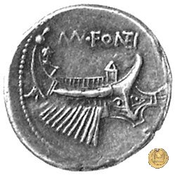 307/1 - denario Mn. Fonteius 108-107 BC (Roma)