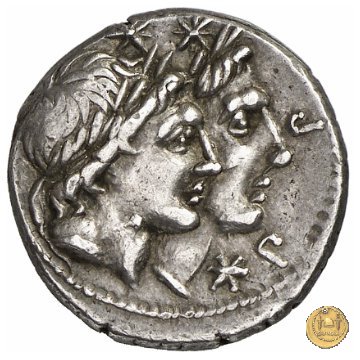 307/1 - denario Mn. Fonteius 108-107 BC (Roma)