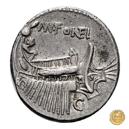 307/1 - denario Mn. Fonteius 108-107 BC (Roma)