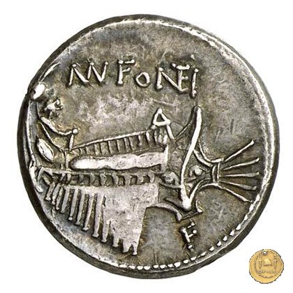 307/1 - denario Mn. Fonteius 108-107 BC (Roma)