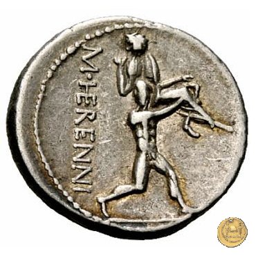 308/1 - denario M. Herennius 108-107 BC (Roma)