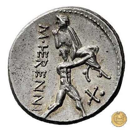 308/1 - denario M. Herennius 108-107 BC (Roma)