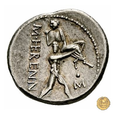 308/1 - denario M. Herennius 108-107 BC (Roma)