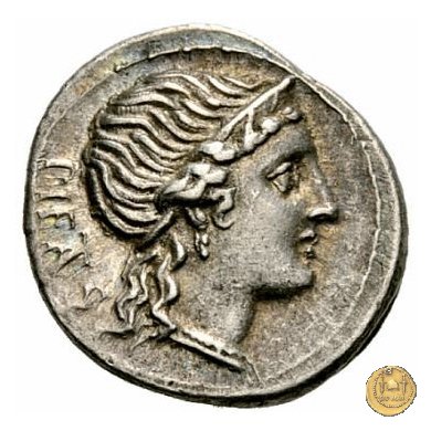 308/1 - denario M. Herennius 108-107 BC (Roma)