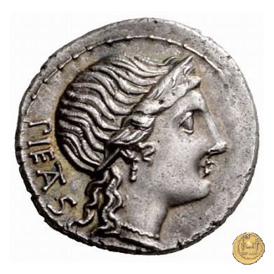 308/1 - denario M. Herennius 108-107 BC (Roma)