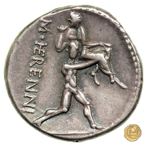 308/1 - denario M. Herennius 108-107 BC (Roma)