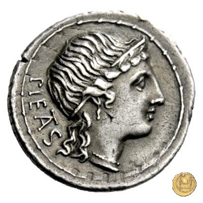 308/1 - denario M. Herennius 108-107 BC (Roma)