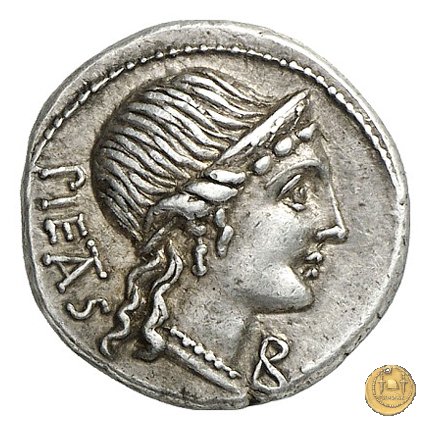 308/1 - denario M. Herennius 108-107 BC (Roma)