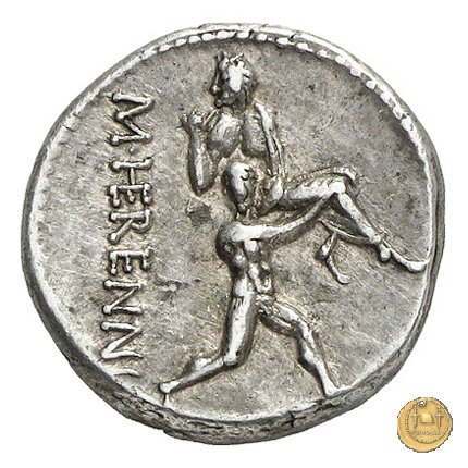 308/1 - denario M. Herennius 108-107 BC (Roma)