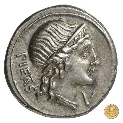 308/1 - denario M. Herennius 108-107 BC (Roma)