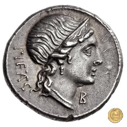 308/1 - denario M. Herennius 108-107 BC (Roma)