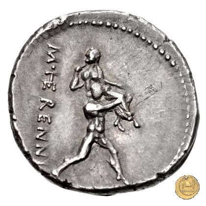 308/1 - denario M. Herennius 108-107 BC (Roma)