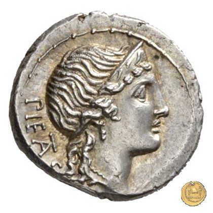 308/1 - denario M. Herennius 108-107 BC (Roma)