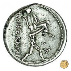 308/1 - denario M. Herennius 108-107 BC (Roma)