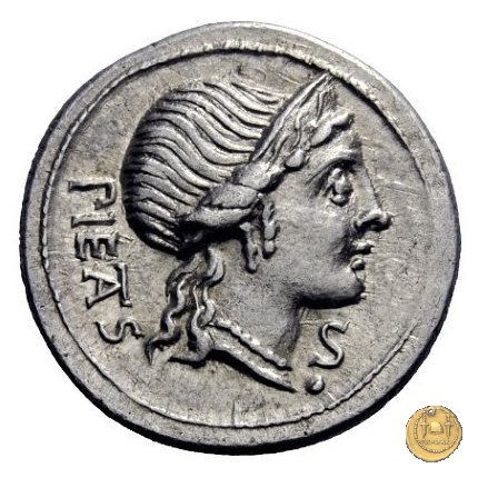 308/1 - denario M. Herennius 108-107 BC (Roma)