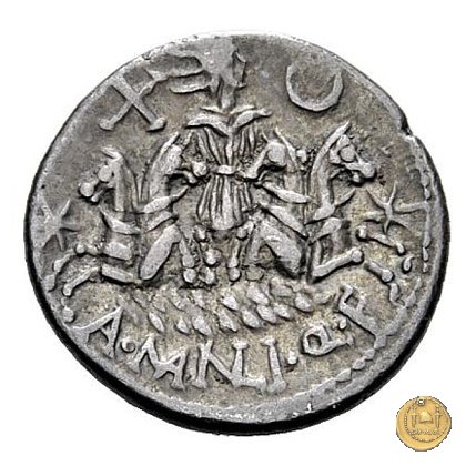 309/1 - denario A. Manlius Q.f. Sergianus 118-107 BC (Roma)