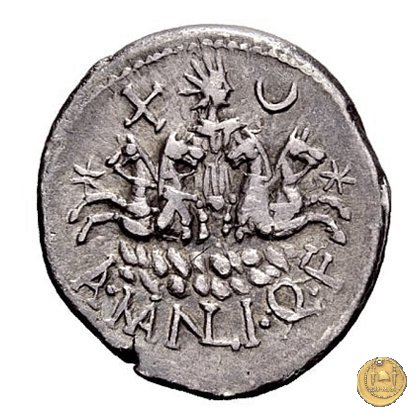 309/1 - denario A. Manlius Q.f. Sergianus 118-107 BC (Roma)