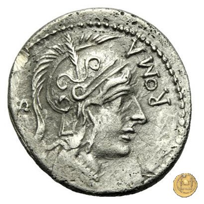 309/1 - denario A. Manlius Q.f. Sergianus 118-107 BC (Roma)