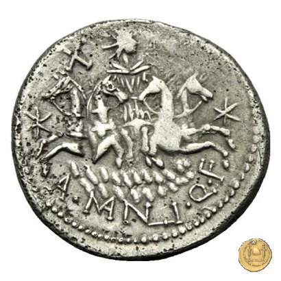 309/1 - denario A. Manlius Q.f. Sergianus 118-107 BC (Roma)