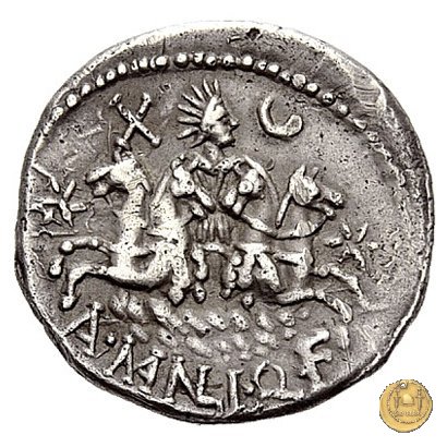 309/1 - denario A. Manlius Q.f. Sergianus 118-107 BC (Roma)