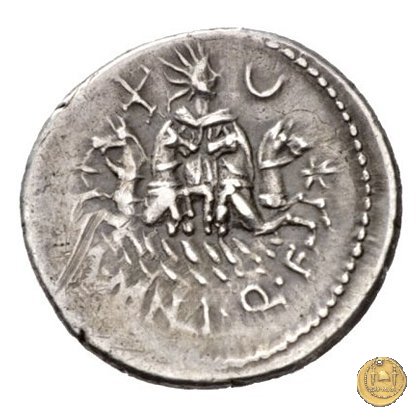 309/1 - denario A. Manlius Q.f. Sergianus 118-107 BC (Roma)