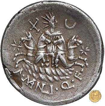 309/1 - denario A. Manlius Q.f. Sergianus 118-107 BC (Roma)