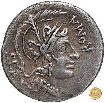 309/1 - denario A. Manlius Q.f. Sergianus 118-107 BC (Roma)